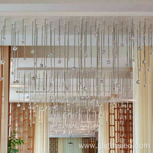 Modern hotel lobby crystal chandelier pendant light